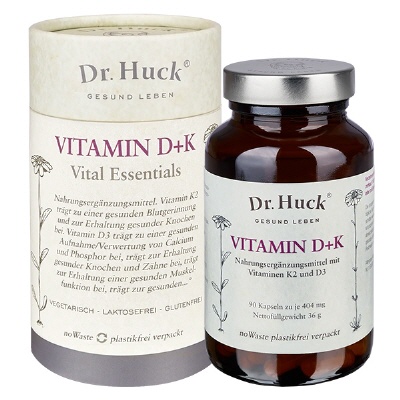 Bild Vitamin D3 + K2 Dr. Huck Kapseln vegetarisch (noWaste)