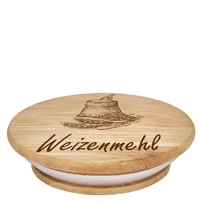 Bild Holzdeckel "Weizenmehl" für WECK RR100