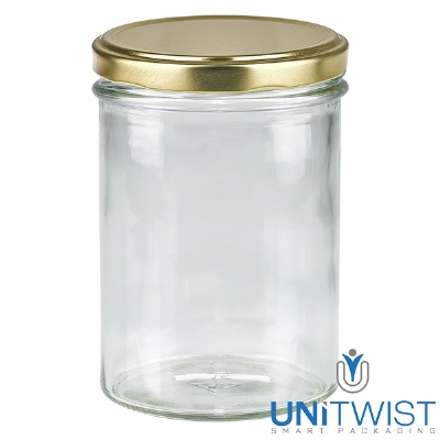 Bild 435ml Sturzglas mit BasicSeal Deckel gold UNiTWIST