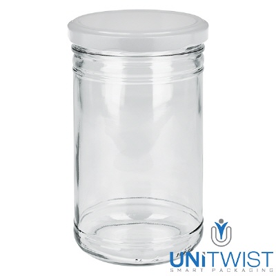 Bild 1053ml Sturzglas mit BasicSeal Deckel weiss UNiTWIST