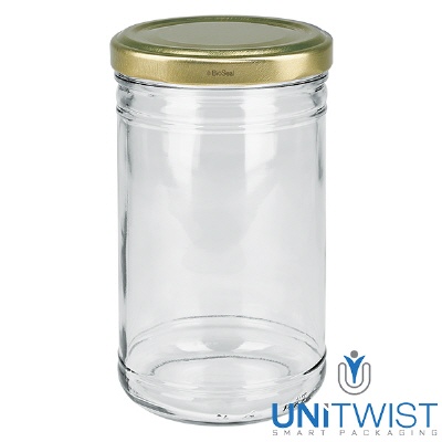 Bild 1053ml Sturzglas mit BioSeal Deckel gold UNiTWIST